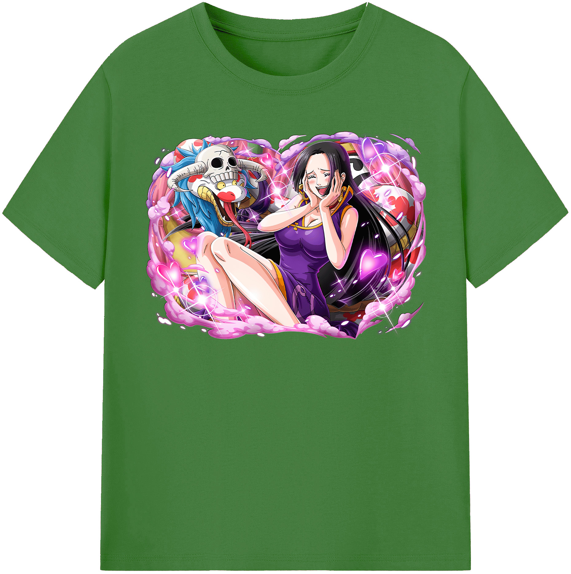 ワンピース ボア・ハンコック ONE PIECE Boa·Hancock レディースカジュアルプリントTシャツ（綿100％）